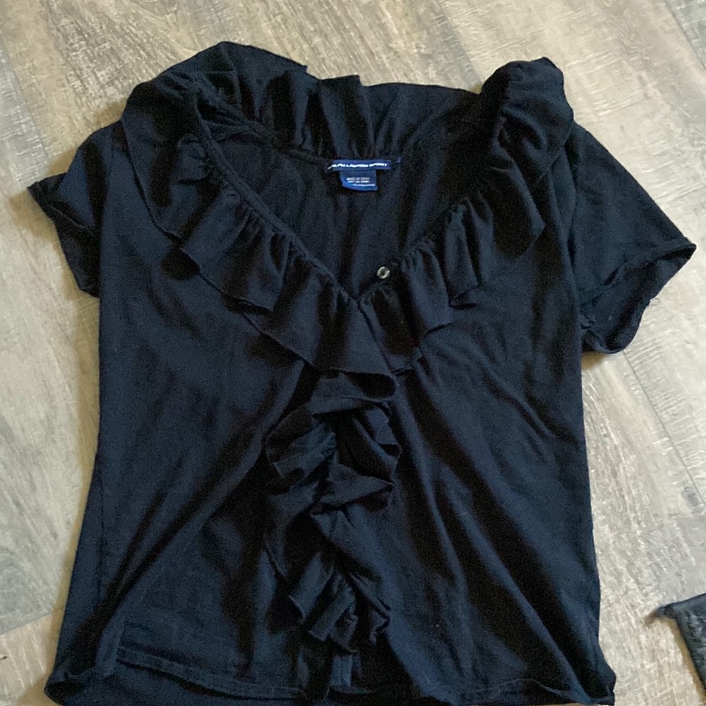 Black Ralph Lauren sport size large shirt
